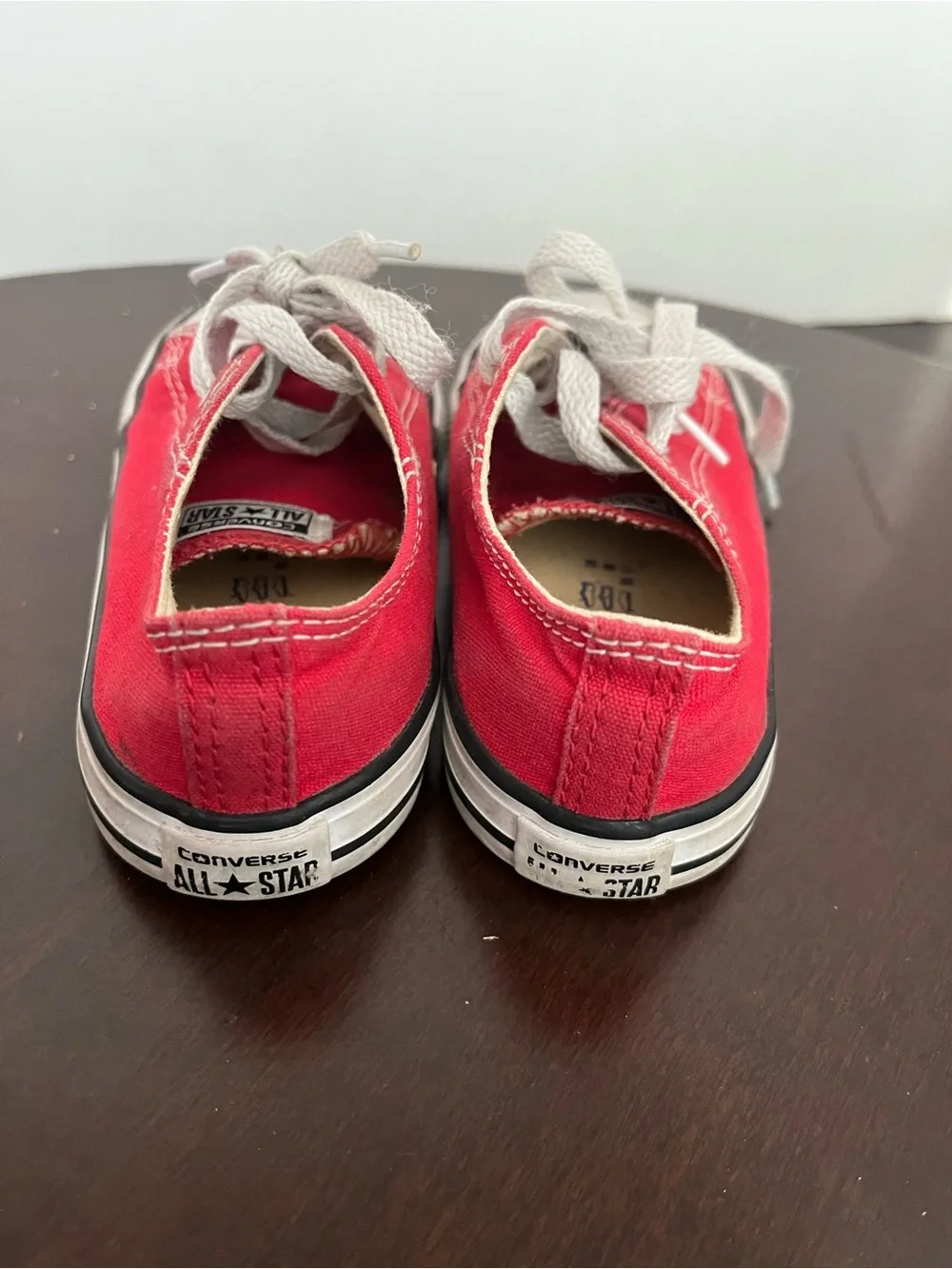 Converse Kids Red Low-Top Canvas Sneakers